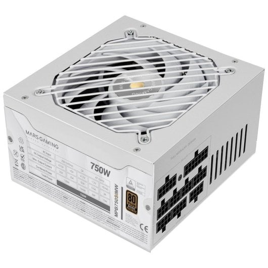 Mars Gaming MPB750SIMW unité d'alimentation d'énergie 24 pin ATX ATX - vue 2
