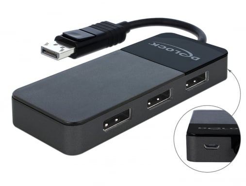 DeLOCK 87737 répartiteur vidéo DisplayPort 3x DisplayPort