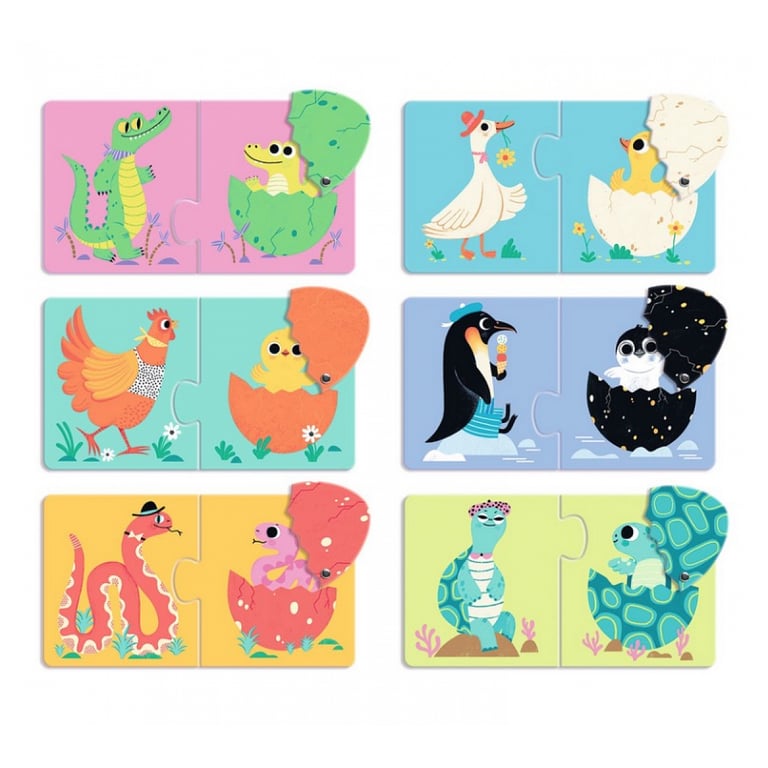 DJECO 6 Puzzles Duo Articulo Les Oeufs Rigolos DJ08193 - vue 3