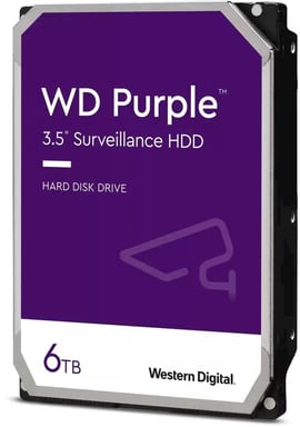WD Purple, 3,5'', 6 TB, SATA/600, 256 MB de caché