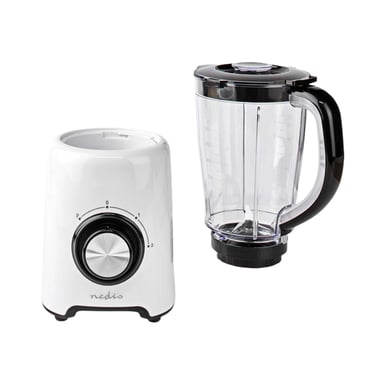 Blender à 2 Vitesses 1,5L avec une Puissance de 800W Blanc