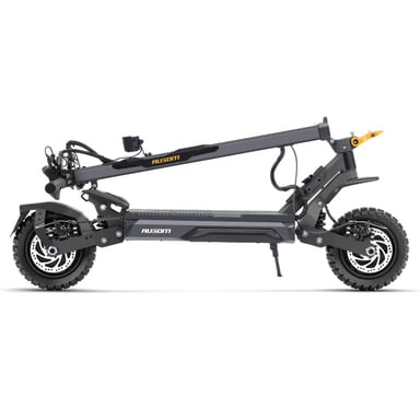 Ausom Gosoul 2 Pro Patinete Eléctrico Doble Motor Versión UE Gris, 1000W*2, 48V 18Ah, Neumáticos 10''x2.75, Velocidad Max 20km/h, Autonomía 90km, Suspensión Brazo Oscilante, NFC, Frenos de Disco, Modelo A7