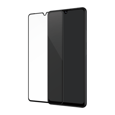 Protector de pantalla de cristal templado (100% cobertura de superficie) para Samsung Galaxy A42 5G, Negro