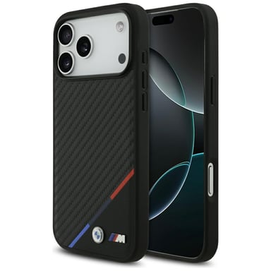 Étui BMW M Carbon MagSafe pour iPhone 17 Pro Max, noir