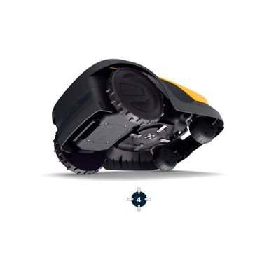 Cortacésped robot inalámbrico STIGA A 10V AI cámara GPS RTK cuádruple banda amarillo, hasta 1000 m², 18 cm, altura 20-60 mm, mulching, 15 zonas