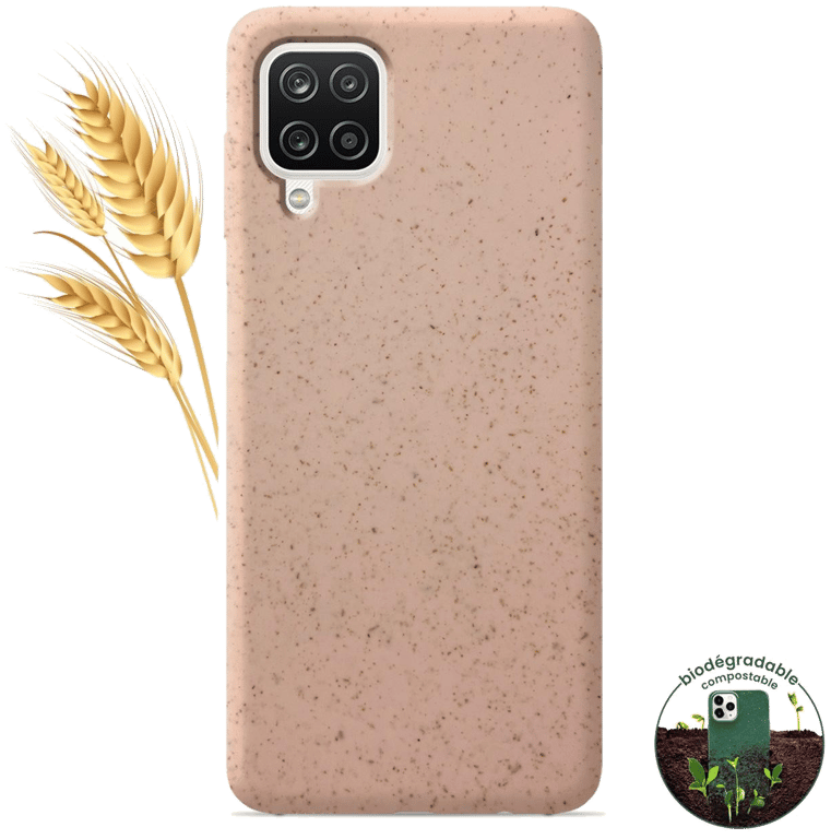 Coque silicone unie compatible Biodégradable Rose Samsung Galaxy A12 5G
