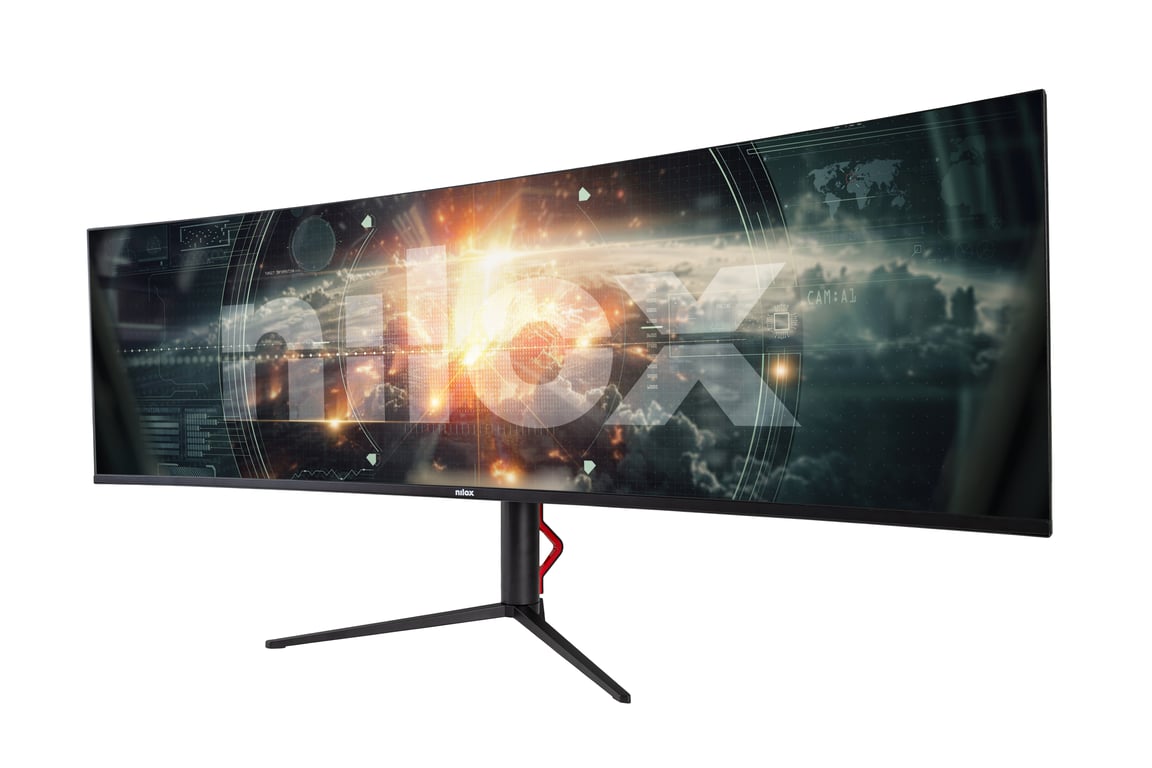 Nilox NXM49CRVDC écran plat de PC 124 5 cm 49 5120 x 1440 pixels Dual QHD LED Neuf - vue 3