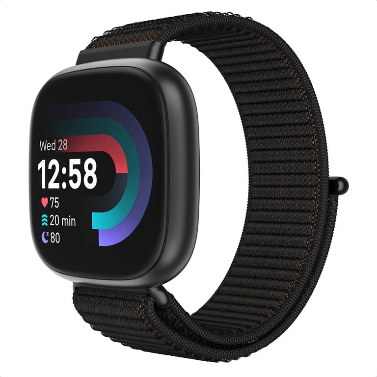 imoshion Bracelet en nylon avec fermeture velcro pour Fitbit Versa 3 / 4 Neuf - vue 4