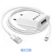 LinQ Cargador de pared para iPhone con cable Lightning Carga Rápida Blanco