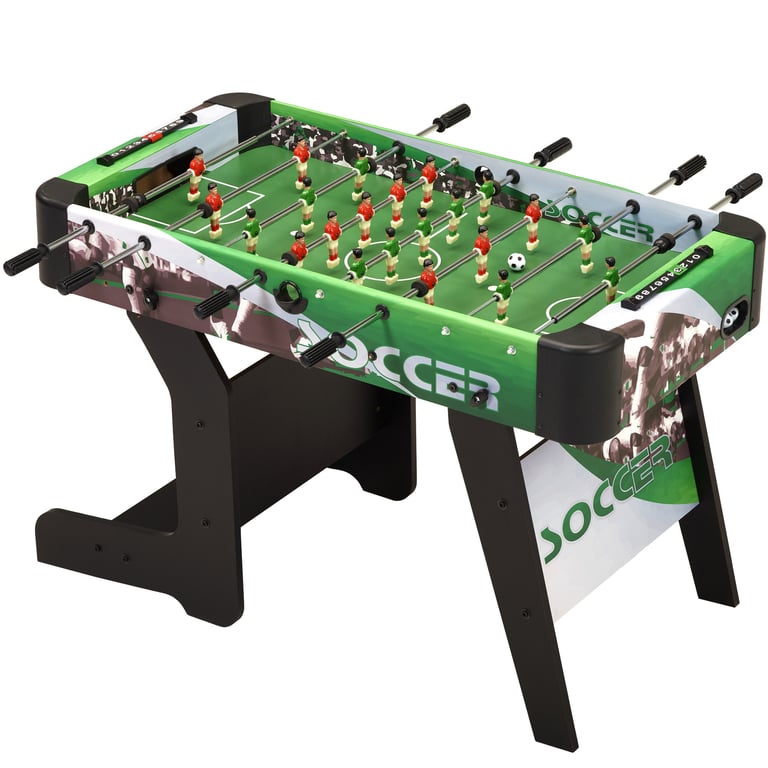 Kangui Table de baby-foot d'intérieur pliable - 22 figurines - 3 balles inclues - 2 à 4 joueurs