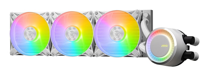 MSI MAG Coreliquid E360 White Placa base, Procesador Kit de refrigeración líquida 12 cm Blanco