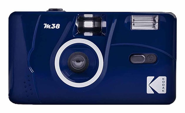 KODAK - Appareil Photo Rechargeable KODAK M38-35mm, Objectif Haute Qualité, Flash Intégré, Pile AA - Bleu