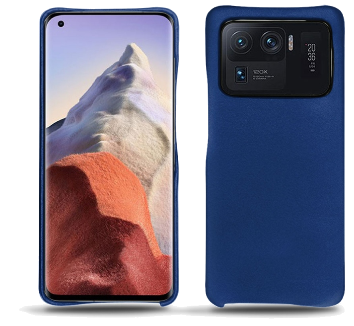 Coque cuir Xiaomi Mi 11 Ultra - Coque arrièreBleu