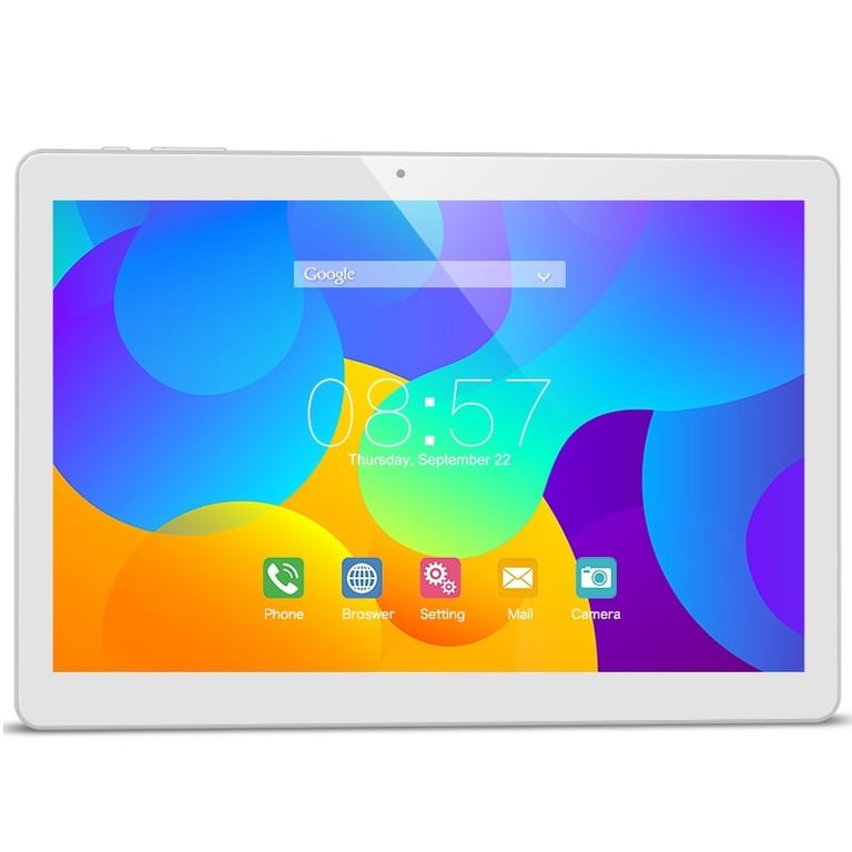 Tablette Multimédia Tactile 10' Android 6.0 32 Go 4G Octa Core 2Go Ram Argent YONIS