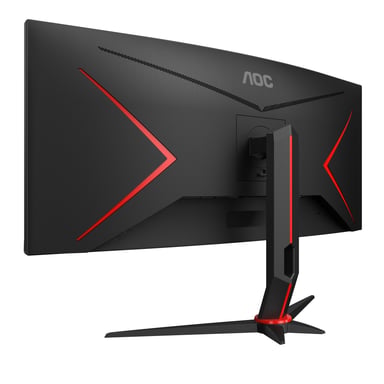 AOC G2 CU34G2X/BK 86,4 cm (34'') 3440 x 1440 pixel Quad HD LED Monitor PC a schermo piatto Nero, Rosso