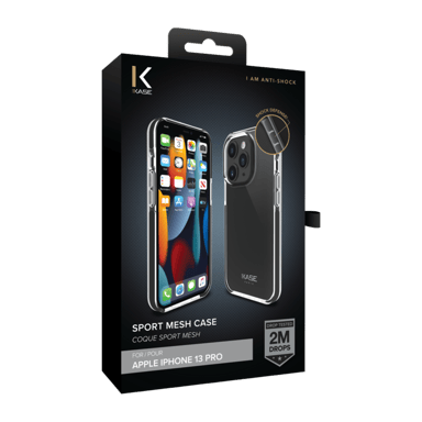 Backcover sportiva in rete per Apple iPhone 13 Pro, Jet Black