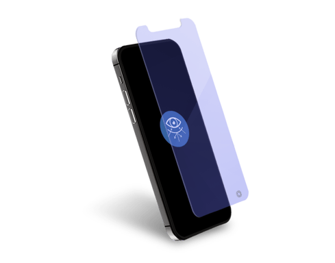 Protège écran iPhone 12 Pro Max Plat Anti Lumière Bleue Garanti à vie Force Glass