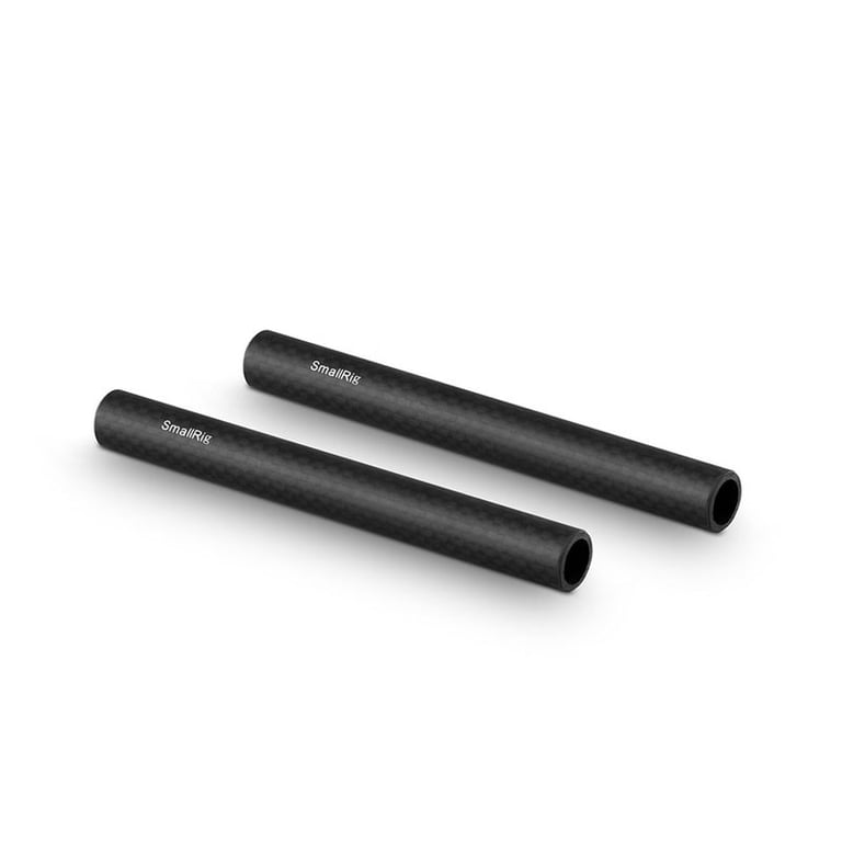 SmallRig-varilla de fibra de carbono de 15mm, sistema de soporte de varilla de 15mm (sin rosca), 6 "de largo, paquete de un par-1872