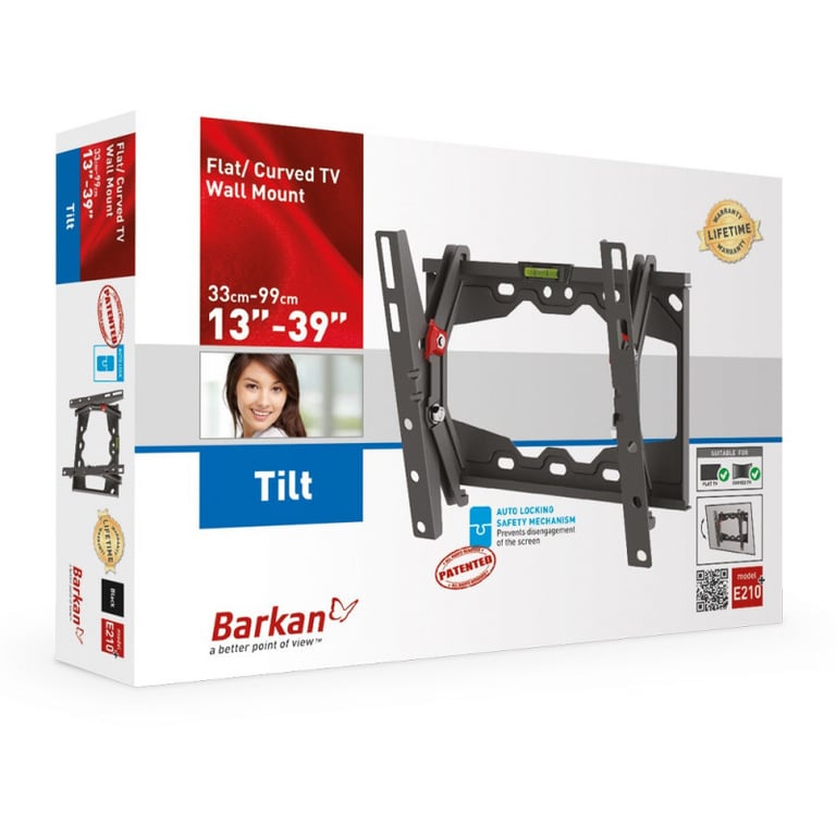 Barkan Mounting Systems E210+ support pour téléviseur 109,2 cm (43 ) Noir - Neuf