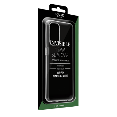 Guscio sottile e invisibile per OPPO Find X3 Lite 1,2 mm, trasparente