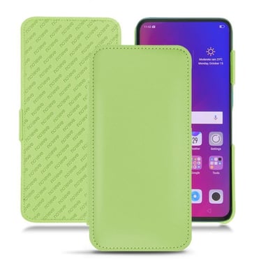 Housse cuir Oppo Find X -  - Vert - Simili cuir