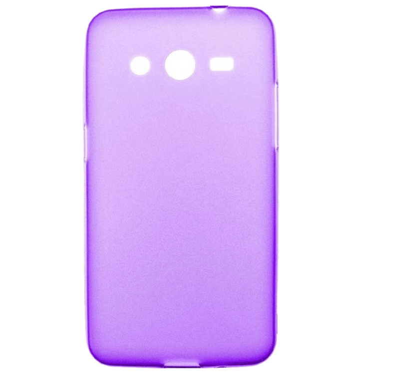 Coque silicone unie compatible Givré Violet Samsung Galaxy Core 2