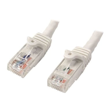 StarTech.com Cavo di rete UTP Cat6 Gigabit senza gancio da 2 m - Cavo Ethernet RJ45 - M/M - Bianco