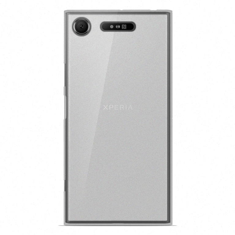 Coque silicone unie compatible Givré Blanc Sony Xperia XZ1