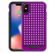 Cover ibrida per iPhone X rigida e antiurto con rilievo diamantato