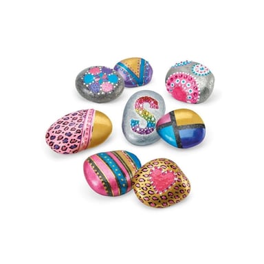 LEXIBOOK - Kit per l'arte della pietra con effetto metallico