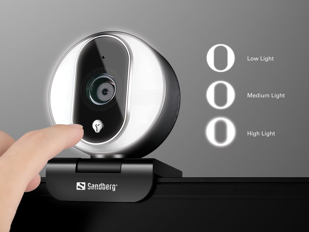 Webcam Sandberg Streamer USB Pro 134-12 – Full HD 1080P avec Microphone - vue 2