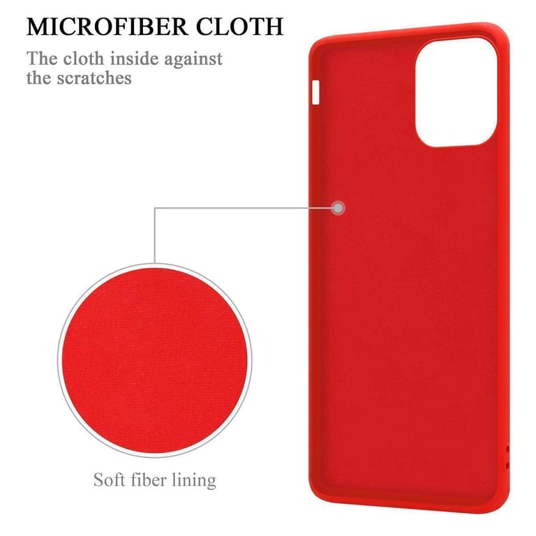 Coque pour Apple iPhone 13 PRO MAX en LIQUID RED Housse de protection Étui en silicone TPU flexible avec anneau