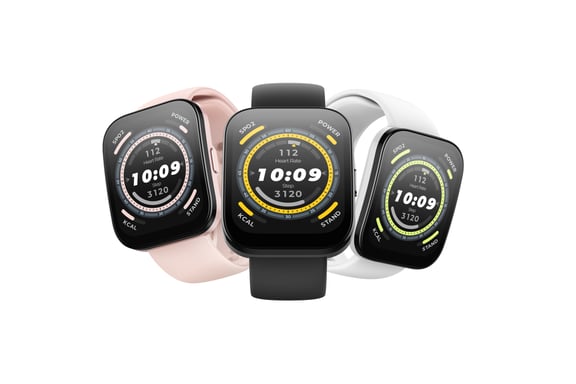 Amazfit Bip 5 4,85 cm (1.91'') TFT 45.9 mm Numérique 320 x 380 pixels Écran tactile Blanc GPS (satellite)