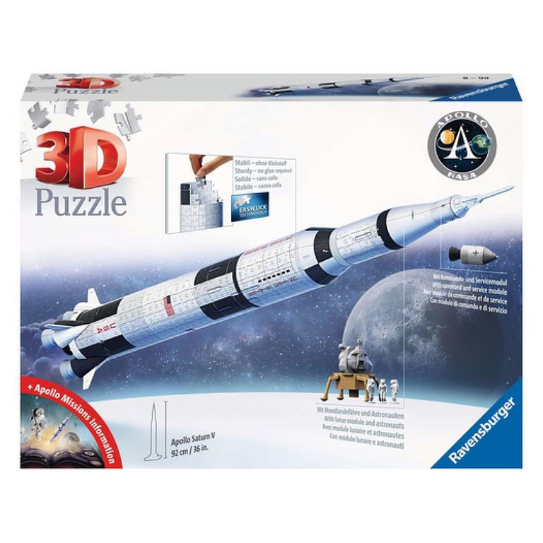 Puzzle 3d Fusée Spatiale Saturne Nasa Ravensburger Le Puzzle - vue 5