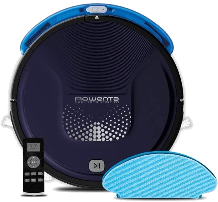 ROWENTA RR6871WH X-Plorer Serie 20 - Aspirateur Robot 2 en 1 - Aspire et Lave les sols -3 modes de n