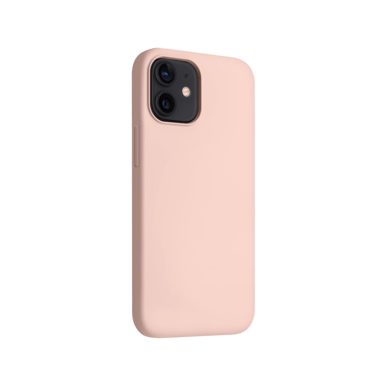 Custodia antiurto in morbido silicone gel per Apple iPhone 12 mini, Rosa sabbia
