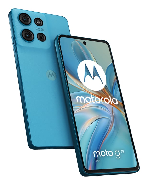 Motorola moto G75 (5G) 256 Go, Bleu, Débloqué - Neuf