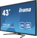 iiyama ProLite X4373UHSU-B1 écran plat de PC 108 cm (42.5'') 3840 x 2160 pixels 4K Ultra HD Noir