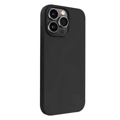 Coque en Silicone Liquide pour iPhone 14 Pro Max Anti-Choc Flexible Noir