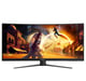 AOC G4 CU34G4Z écran plat de PC 86,4 cm (34'') 3440 x 1440 pixels Wide Quad HD LED Noir, Rouge