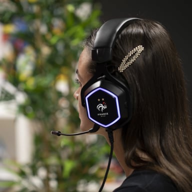 Konix FFF 7.1 Wired Headset Headband Play Nero, Blu