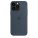 Apple Funda de silicona con MagSafe para el iPhone 14 Pro Max - Azul tempestad