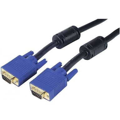 Cable VGA 0,50 m negro dorado