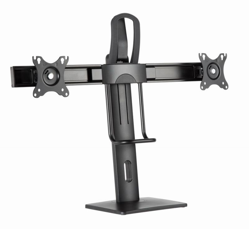 Generique Noir Support Double Écran À Poser - 27" - 12 Kg Max - Image 2