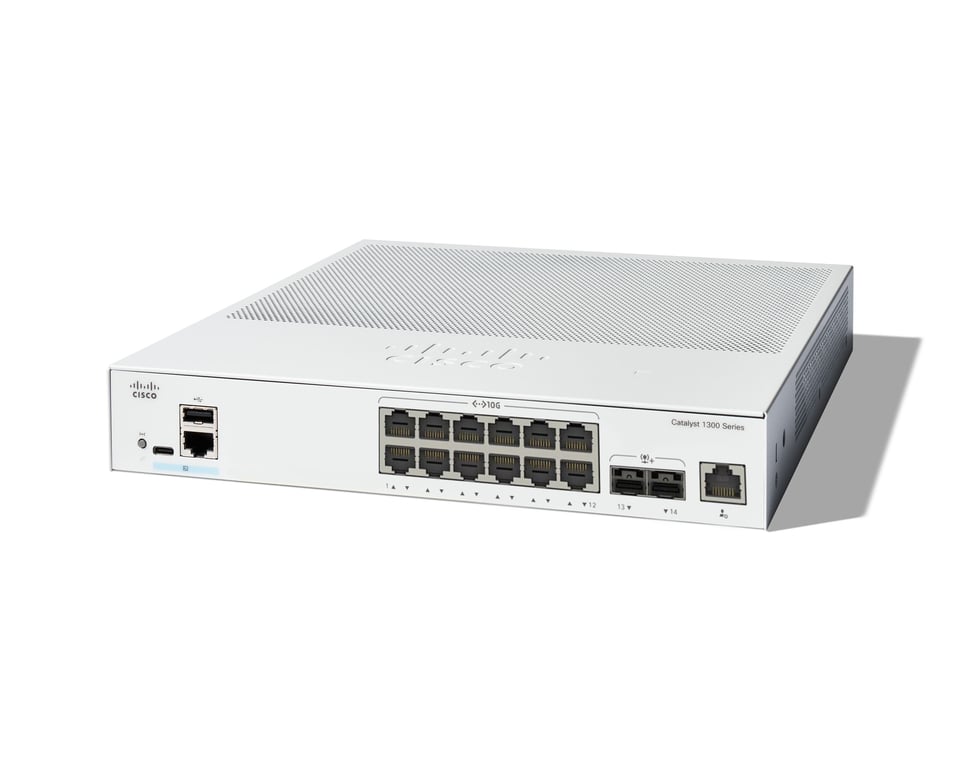 Cisco Catalyst C1300 12XT 2X commutateur réseau Géré L2L3 Neuf