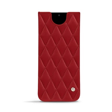 Pochette cuir Samsung Galaxy S20 Ultra 5G -  - Rouge - Cuir lisse couture