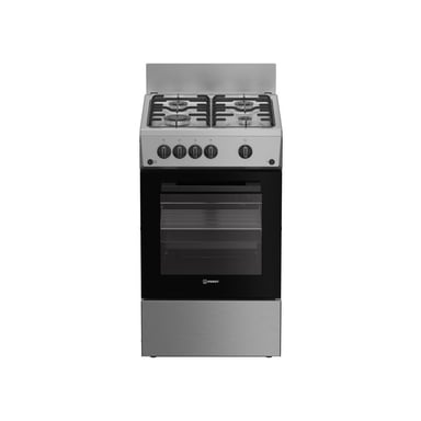 Cuisinière à gaz Indesit I5G1KMS 50 cm 4 feux Argent