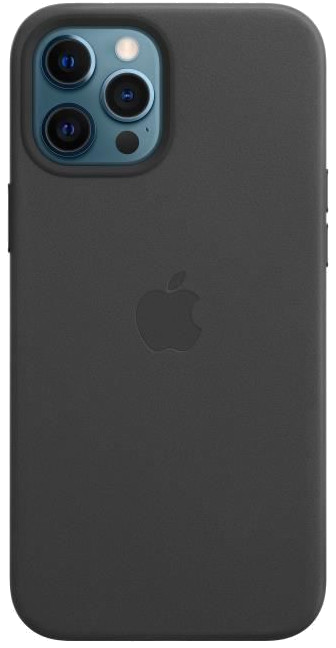 APPLE iPhone 12 Pro Max Coque en cuir avec MagSafe - Noir