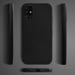 Moozy Lifestyle. Coque conçue pour Samsung A51, noire – Coque en silicone liquide avec finition mate et doublure en microfibre douce.