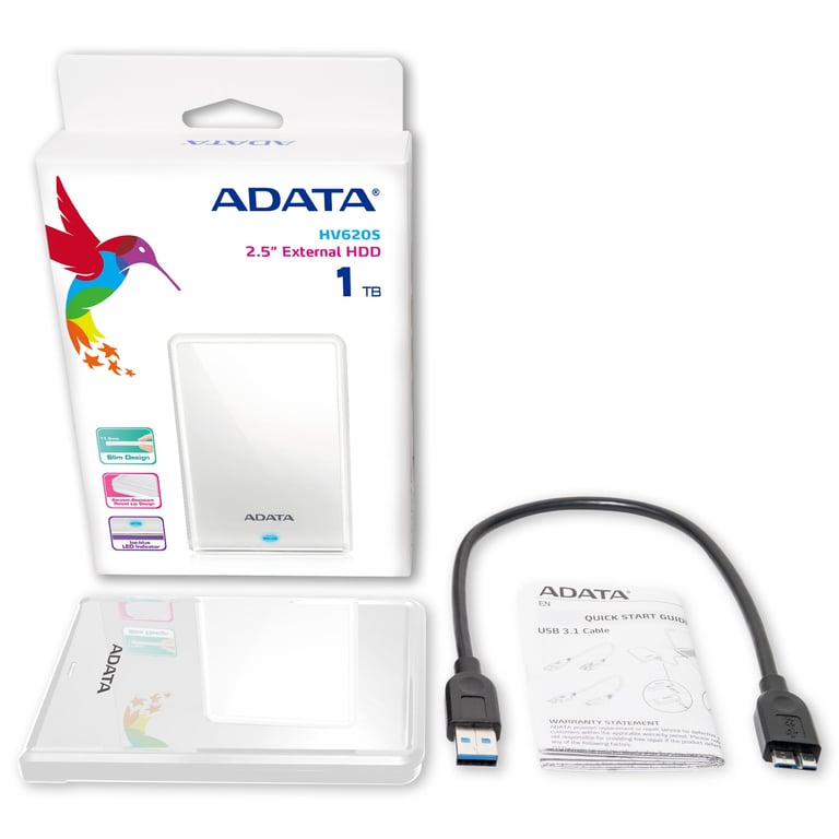 ADATA AHV620S 1TU3 CWH disque dur externe 2.5 Micro USB B 3.2 Gen 1 3.1 Gen 1 Neuf - vue 3
